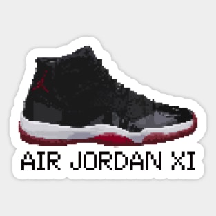 AJ XI - Pixelated art Sticker